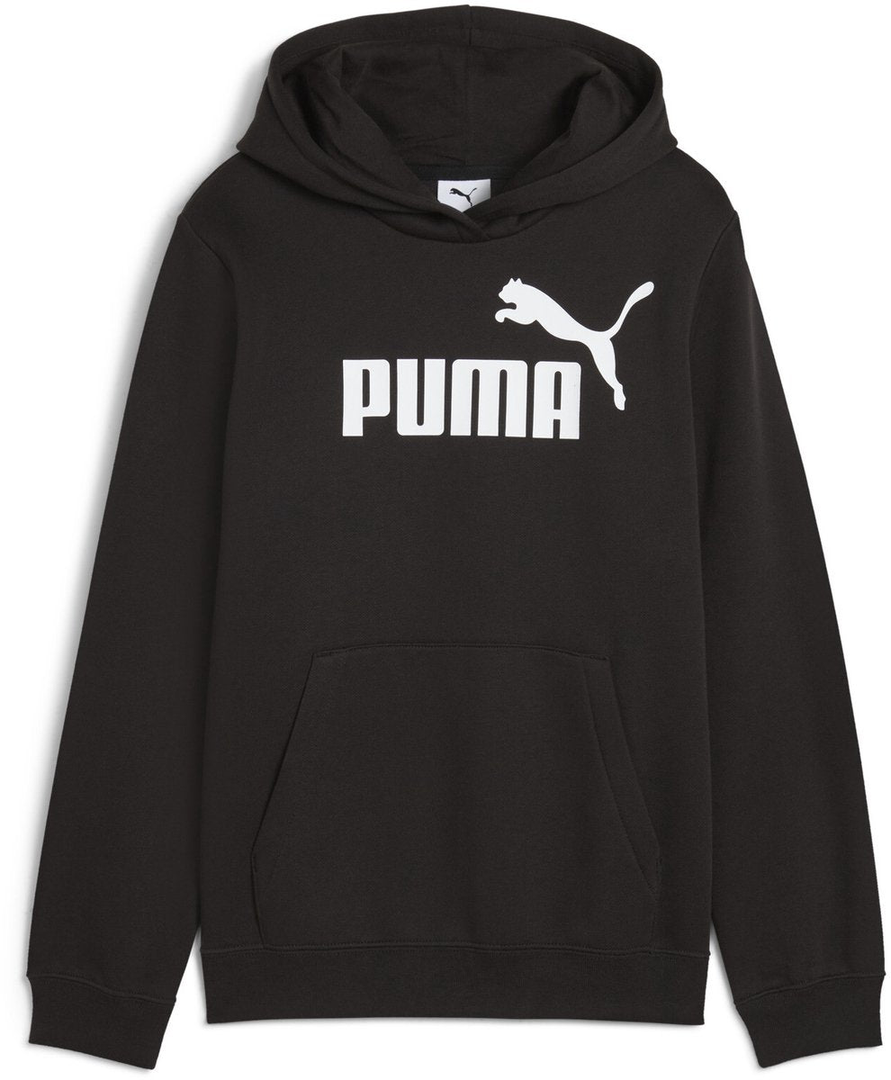 Puma ess no. 1 logo hoodie fl g girls sweater - black-0