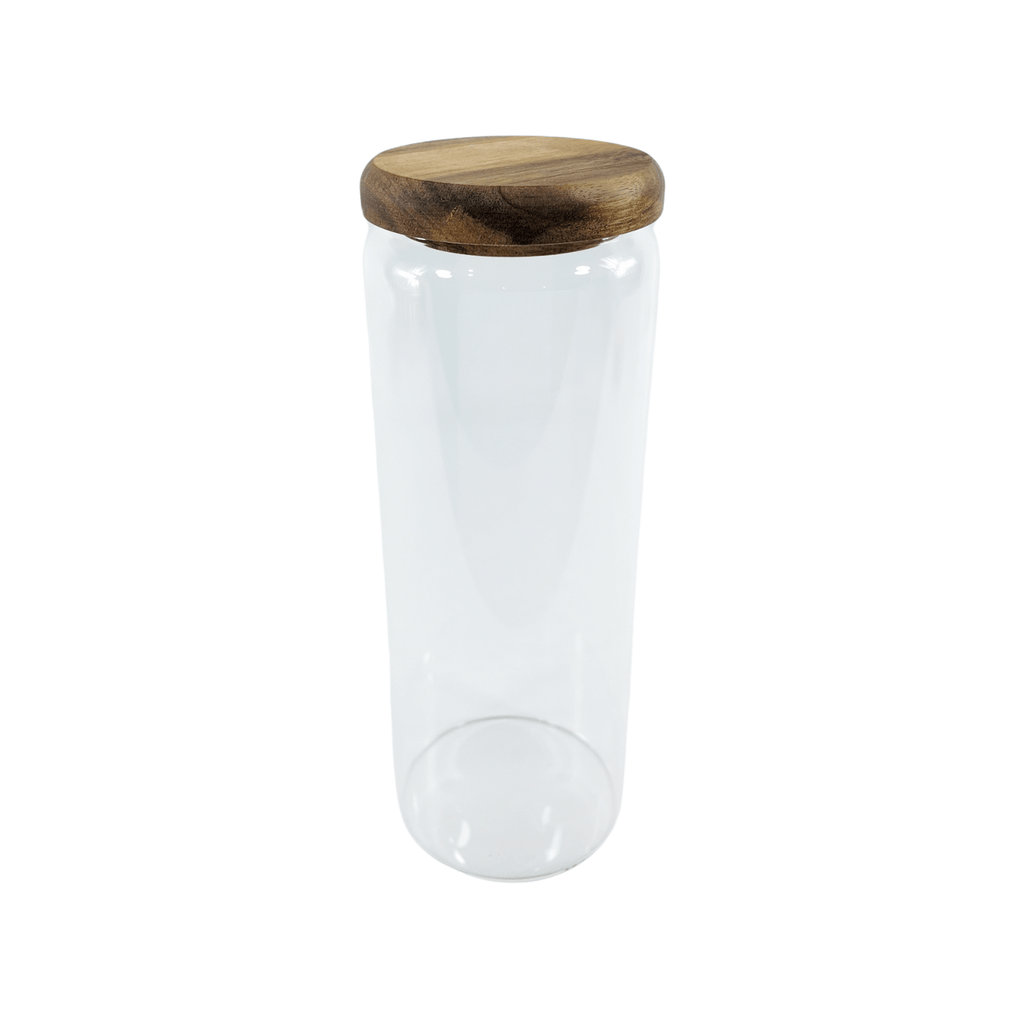 Acacia Lid Glass Jar Small Pantry Organisation 15 Pack