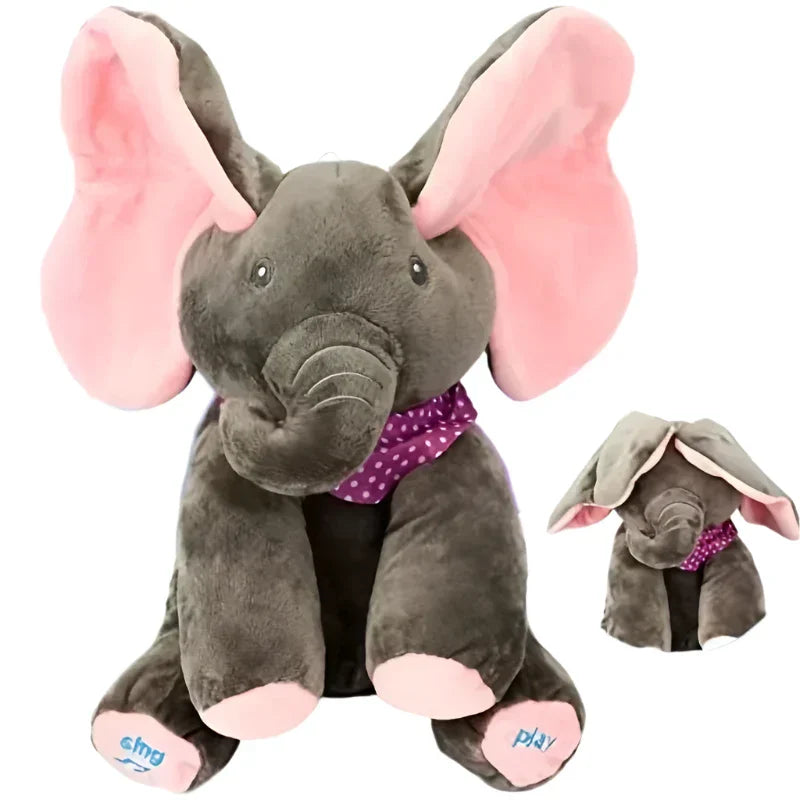 Animated Singing Elephant Plush Toy with Moving Ears-1