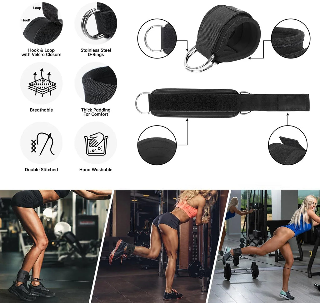 Ankle Resistance Bands Set for Leg and Butt Training-4