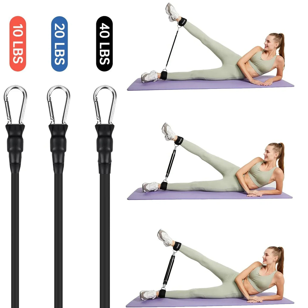 Ankle Resistance Bands Set for Leg and Butt Training-1