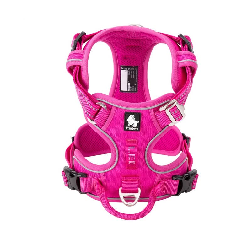 True Love No Pull Explosion Proof Dog Harness - Pink, XS-0