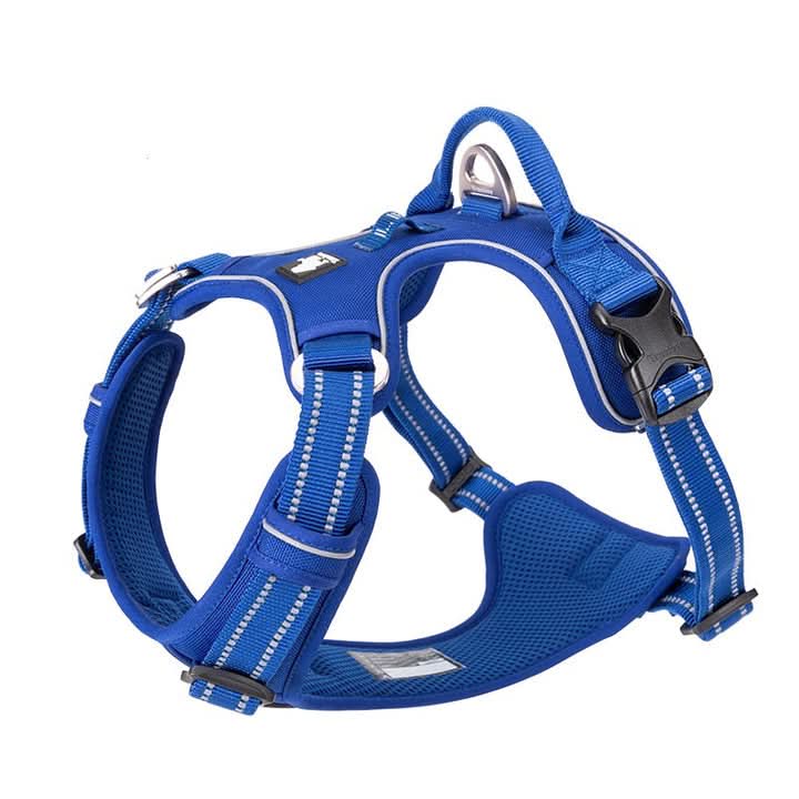 True Love No Pull Explosion Proof Dog Harness - Blue, XS-1