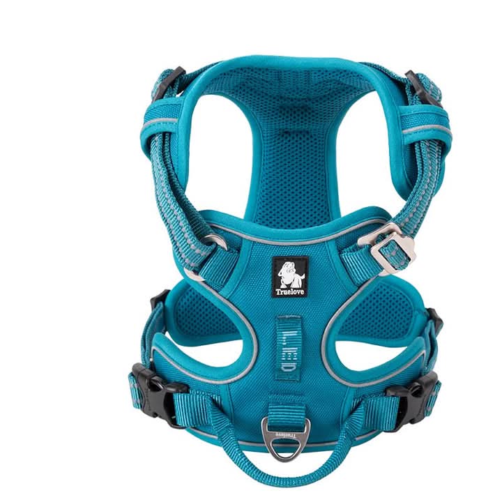 True Love No Pull Explosion Proof Dog Harness - Blue, XS-4