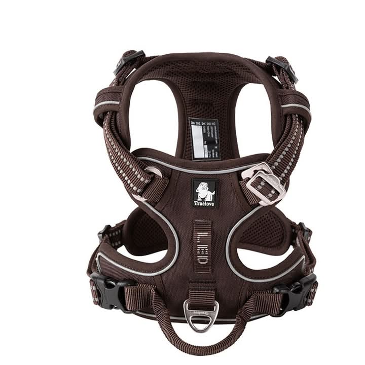 True Love No Pull Explosion Proof Dog Harness - Brown, S-0