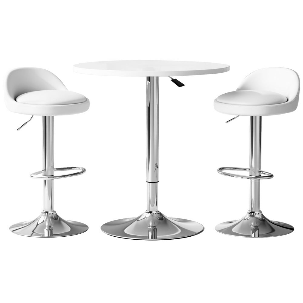 NNEDSZ Artiss Bar Table and Stools Set Dining Desk Kitchen Chairs Cafe Pub
