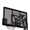 NNEDSZ Portable Basketball Hoop Stand System Height Adjustable Net Ring Red
