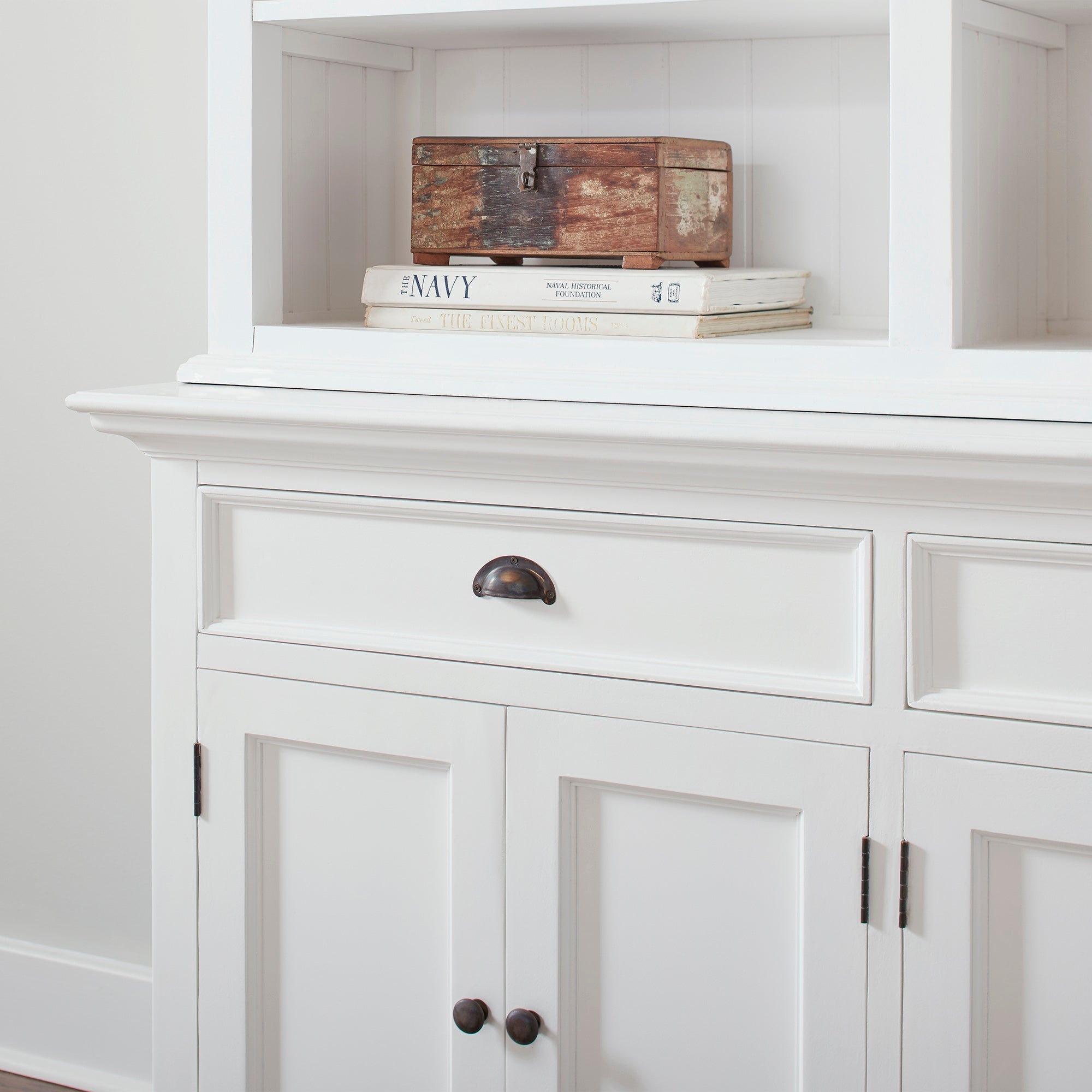 NNENVS Buffet Hutch Unit with 8 Shelves
