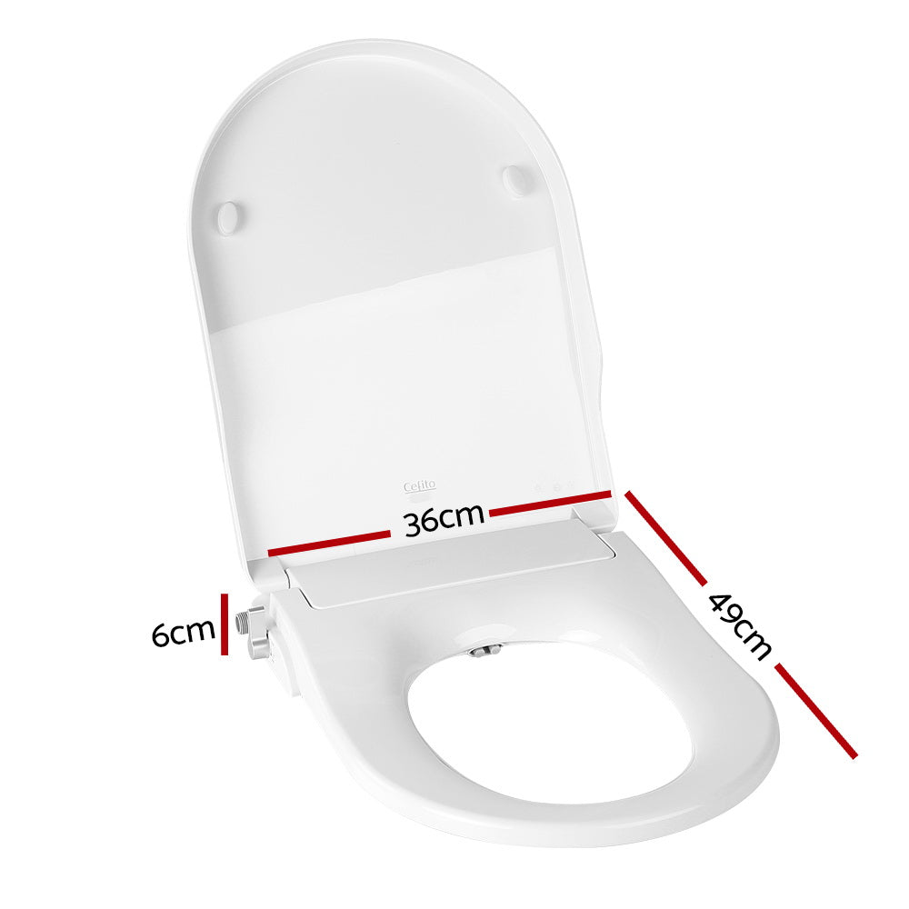 NNEDSZ Non Electric Bidet Toilet Seat Bathroom - White