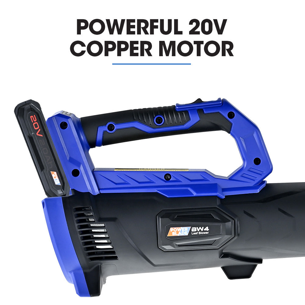 NNEMB BW4 20V Cordless Electric Leaf Blower Kit, with Battery and Fast Charger