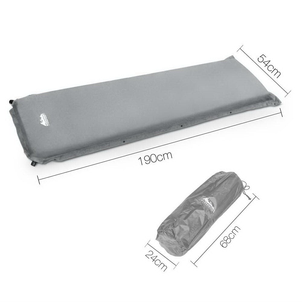 NNEDSZ Single Size Self Inflating Matress - Grey
