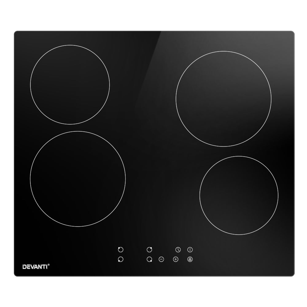 Devanti Electric Ceramic Cooktop 60cm Touch Control-1