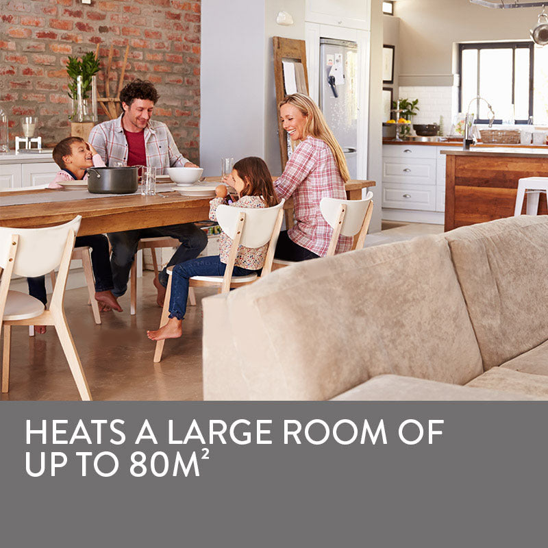 NNEMB Supaheat II Natural Gas Indoor Room Heater Portable Floor Flueless 80m²