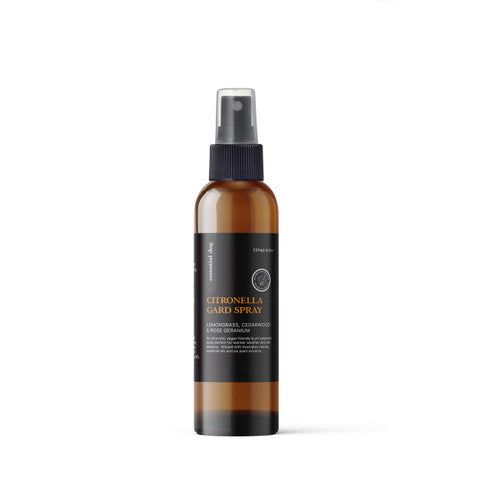 Citronella Gard Spray:  Lemongrass, Cedarwood and Rose Geranium