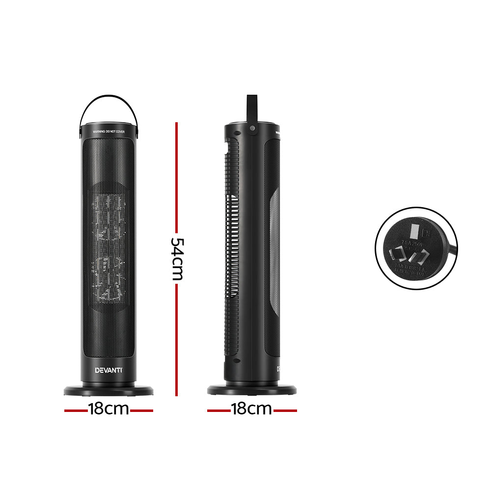 NNEDSZ Devanti Ceramic Tower Heater 2000W