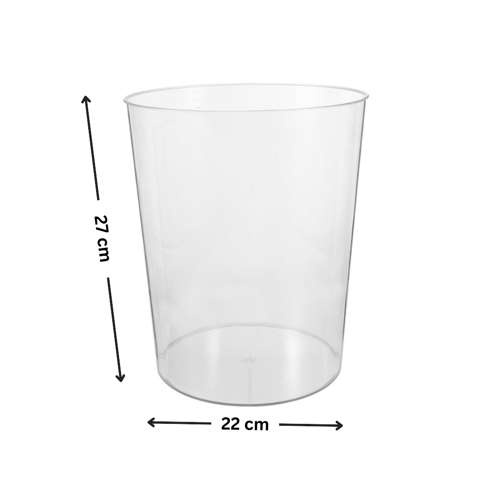 Clear Rubbish Bin - Practical & Stylish Waste Bin-3