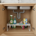 Metal Under Sink Shelf – White-0