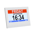 Artiss 7" Digital Day Clock Calendar Alarm White-0