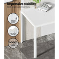 NNEDSZ Artiss Dining Chairs and Table Dining Set 4 Chair Set Of 5 White