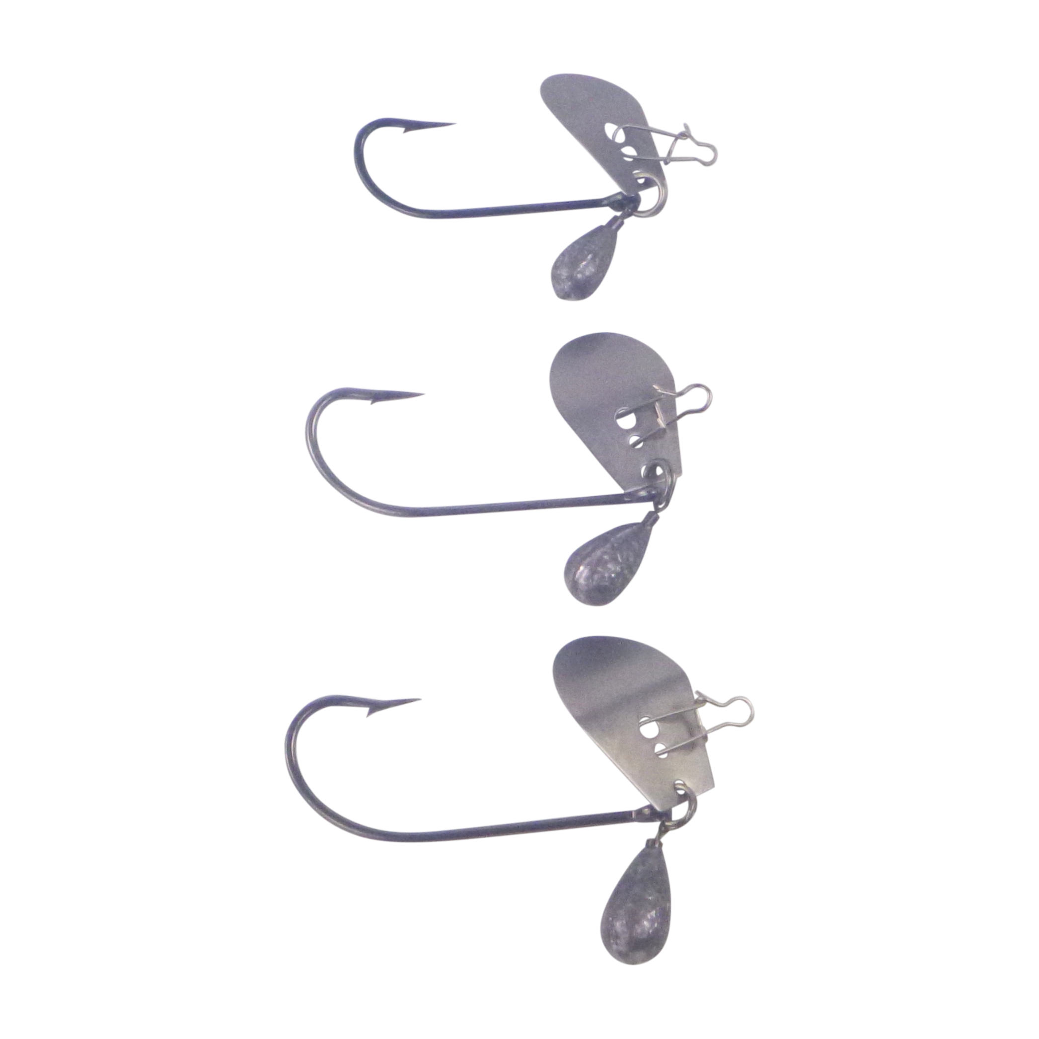 Dekoi Blade Jig Head, Straight Shank, Size Small, 3 pack-0