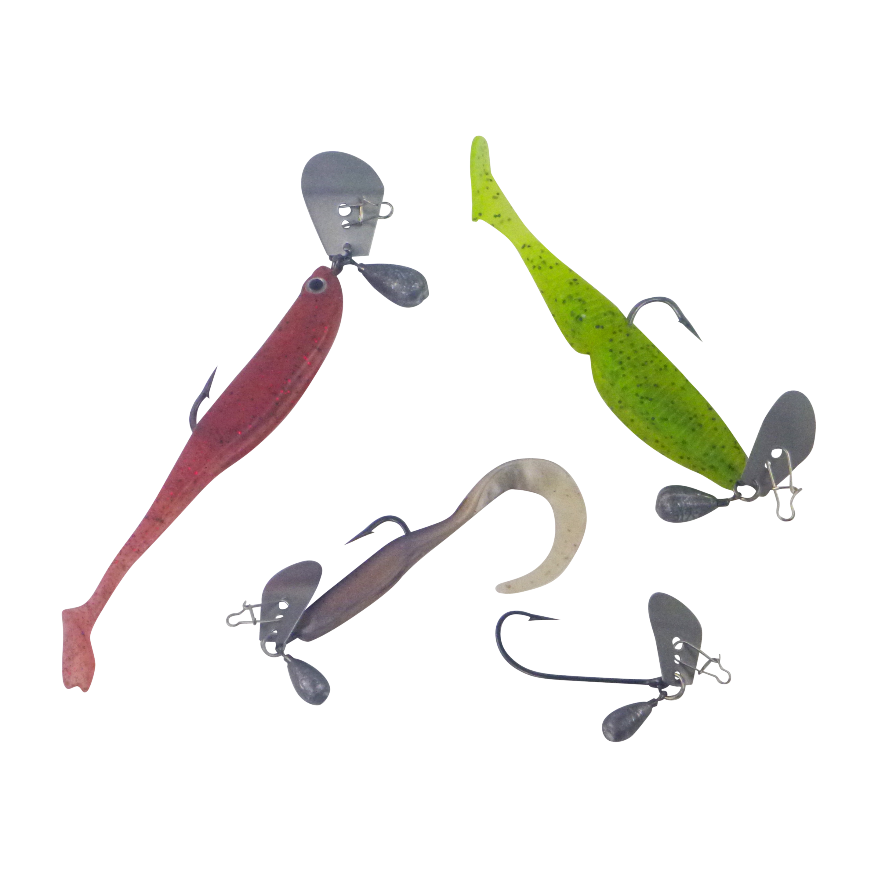 Dekoi Blade Jig Head, Straight Shank, Size Small, 3 pack-1