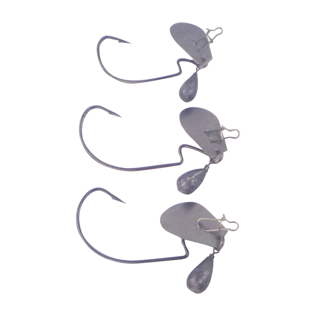 Dekoi Blade Jig Head, Wide Gape, Size Small, 3 pack-0