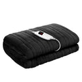 NNEDSZ Bedding Heated Electric Throw Rug Fleece Sunggle Blanket Washable Charcoal