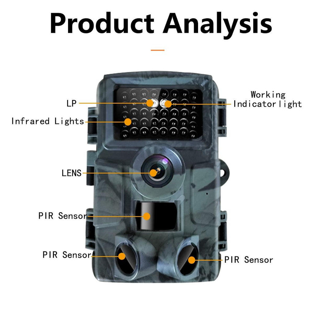 NNEIDS 4K Infrared Night Vision Hunting Camera With 2 Lcd Screen