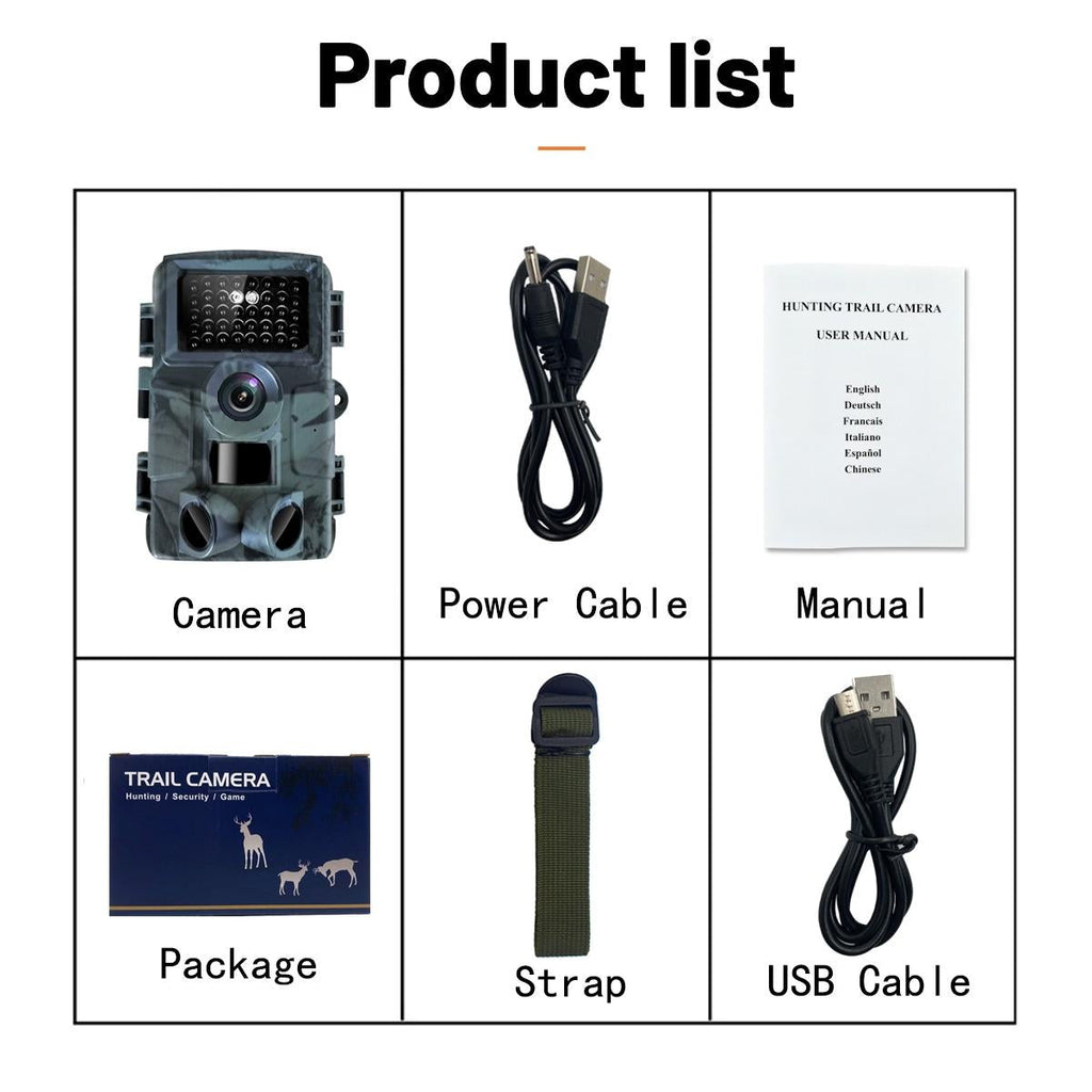 NNEIDS 4K Infrared Night Vision Hunting Camera With 2 Lcd Screen
