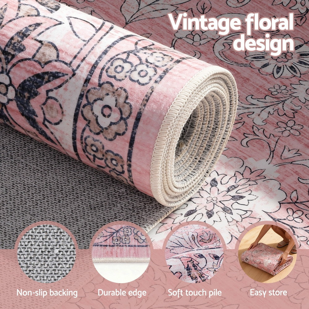 Artiss Floor Rug 240X340cm Large Washable Area Rug Vintage Living Room Carpet-4