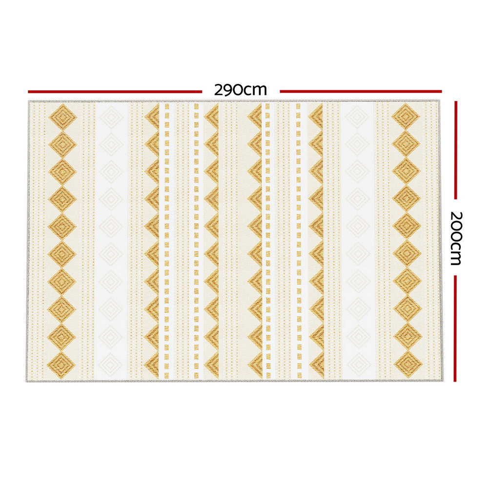 NNEDSZ Floor Rugs 200x290cm Washable Area Mat Large Carpet Soft Short Pile Ella