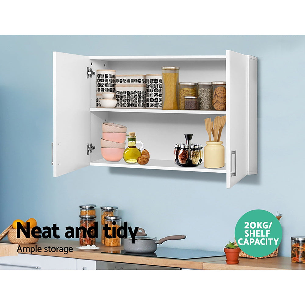 NNEDSZ Wall Cabinet Storage Bathroom Kitchen Bedroom Cupboard Organiser White
