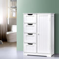 NNEDSZ Bathroom Tallboy Storage Cabinet - White