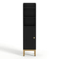 Artiss Bathroom Storage Cabinet Floor Organizer Toilet Corner Adjustable Black