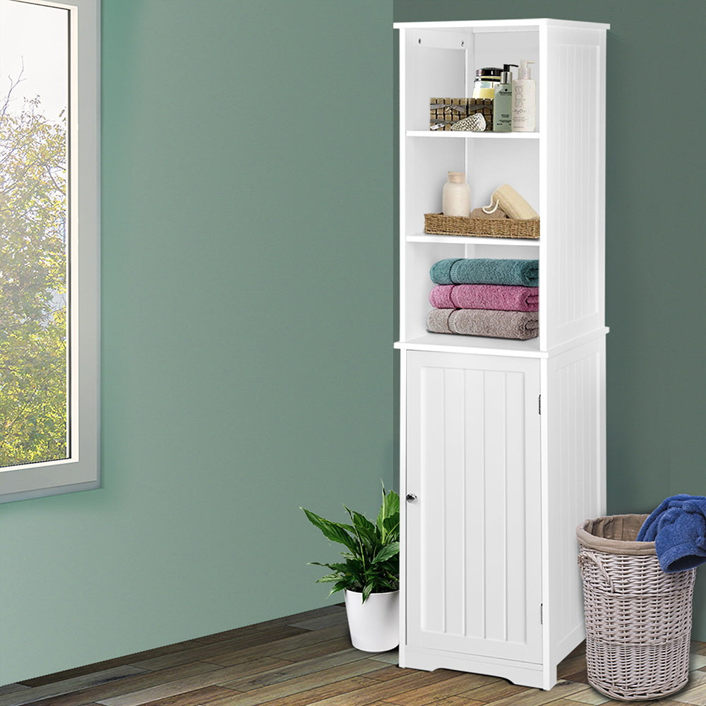 NNEDSZ Bathroom Tallboy Furniture Toilet Storage Cabinet Laundry Cupboard Tall