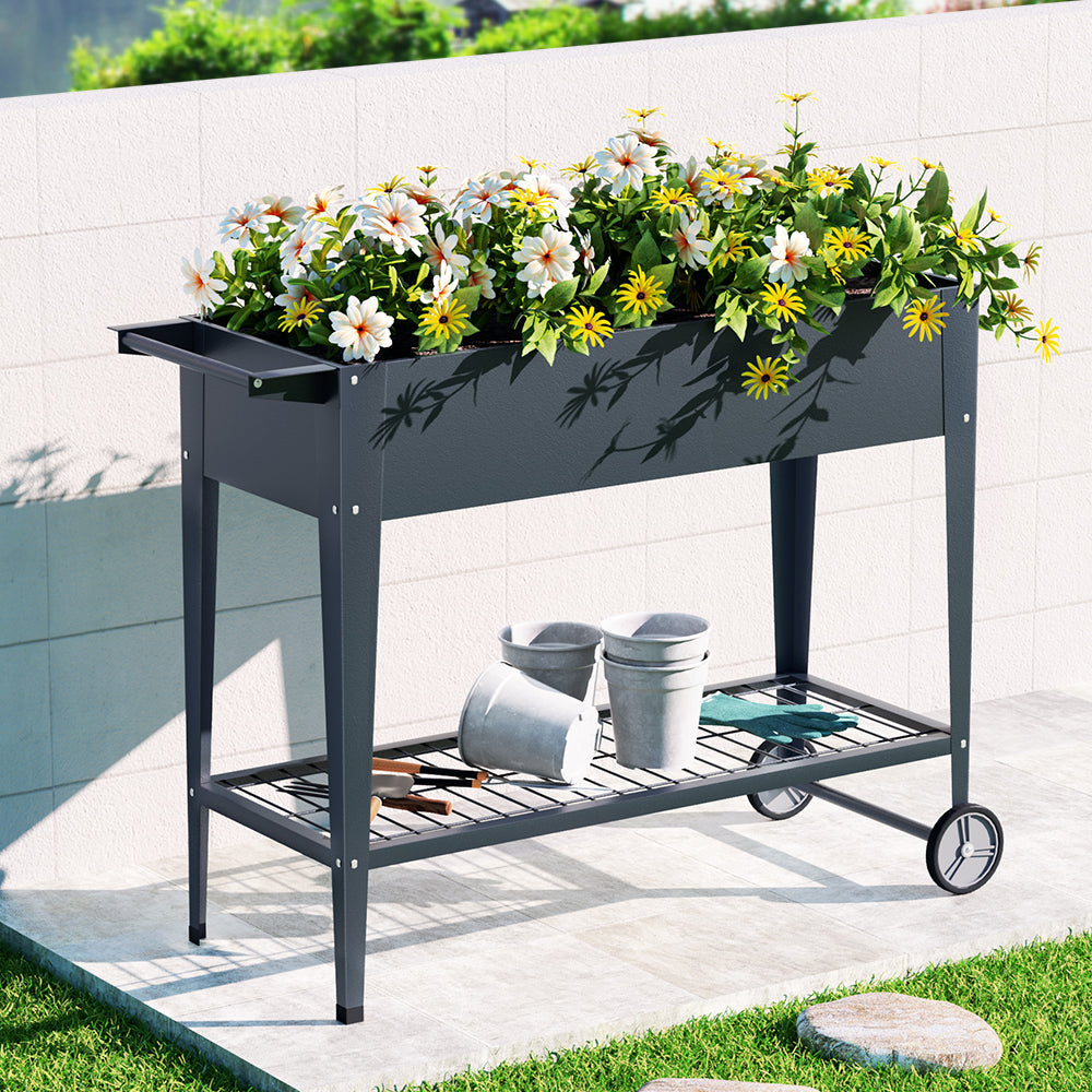 Green Fingers Garden Bed Elevated 100X40X80cm Planter Box Raised Container Herb-0