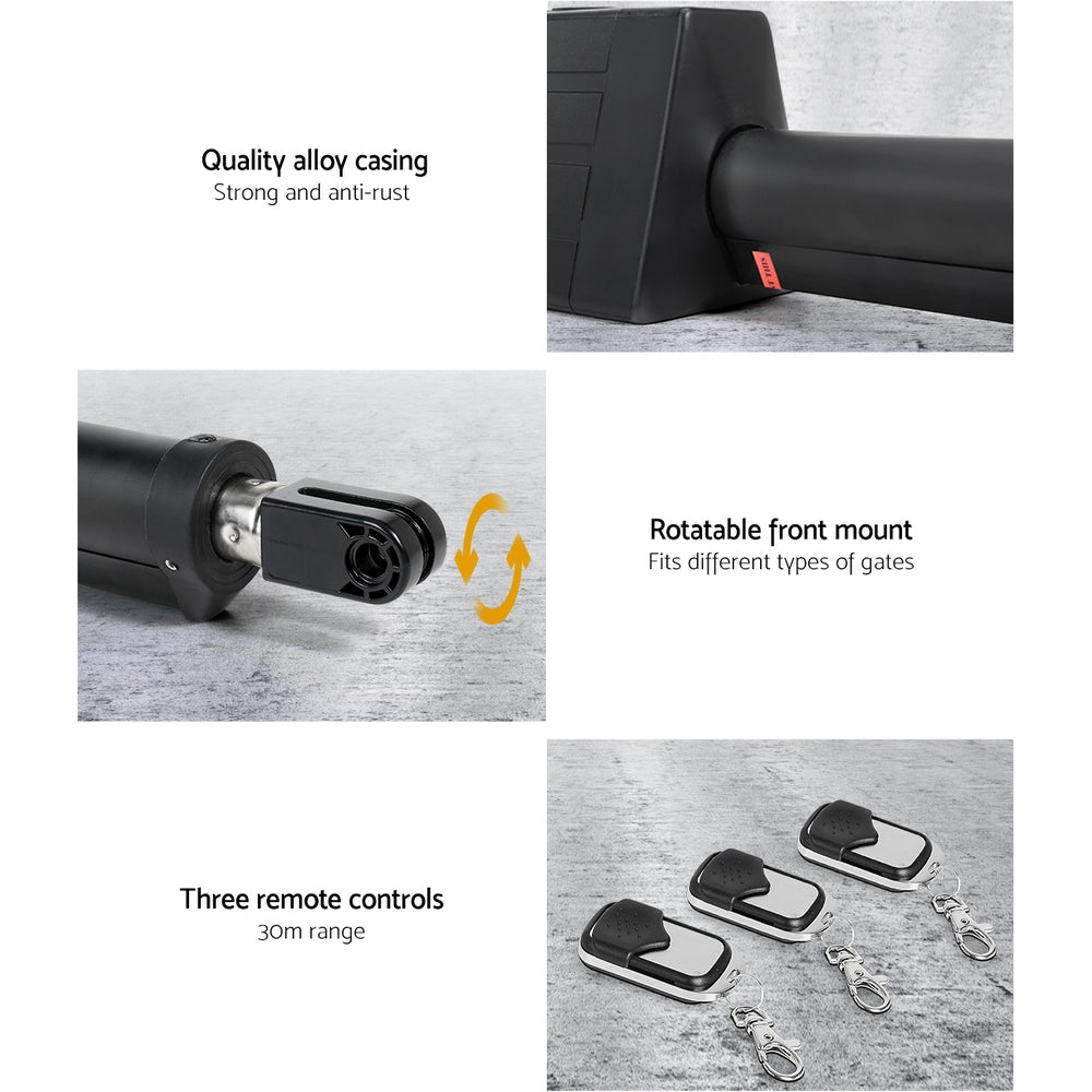 Single Swing Gate Opener 10W Solar Power Automatic Electric-3
