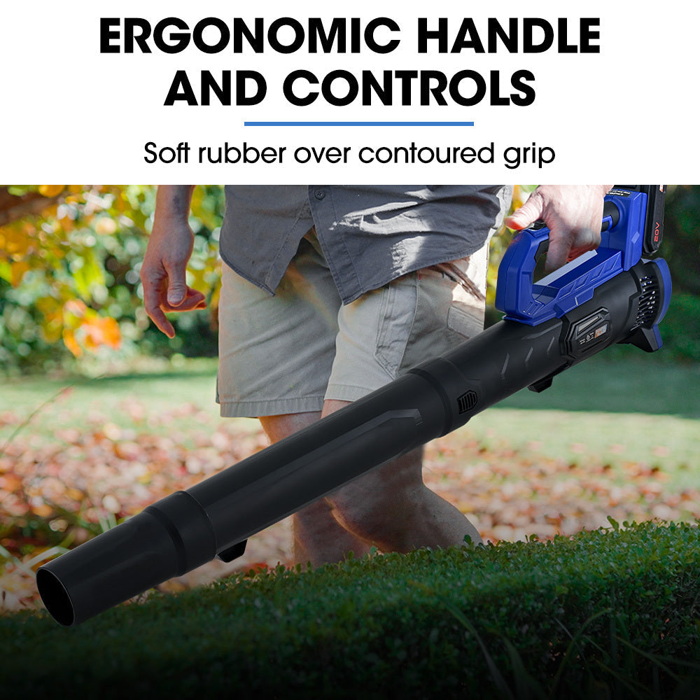 NNEMB 20V Leaf Blower & Line Trimmer / Edger Combo, Kit with 4.0Ah Battery & Fast Charger