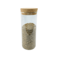 Glass Storage Jars with Cork Lid – 410ml