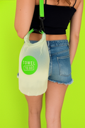 Towel to Go Roll N Go Bag – Waterproof & Transparent Dry Bag, Green (5 Liters)-0