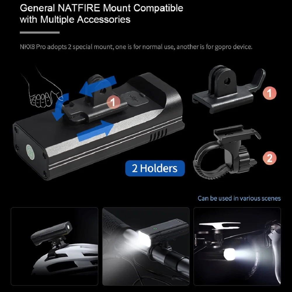 4800 Lumen USB Bike Light Set Black-1