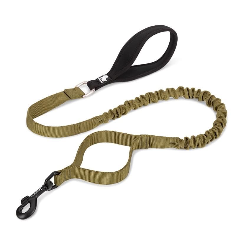 True Love Military Dog Leash 2 cm width and 1.4 m length - Army Green M
