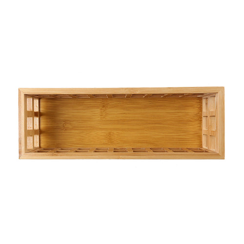 Bamboo Perforated Storage Basket – Small