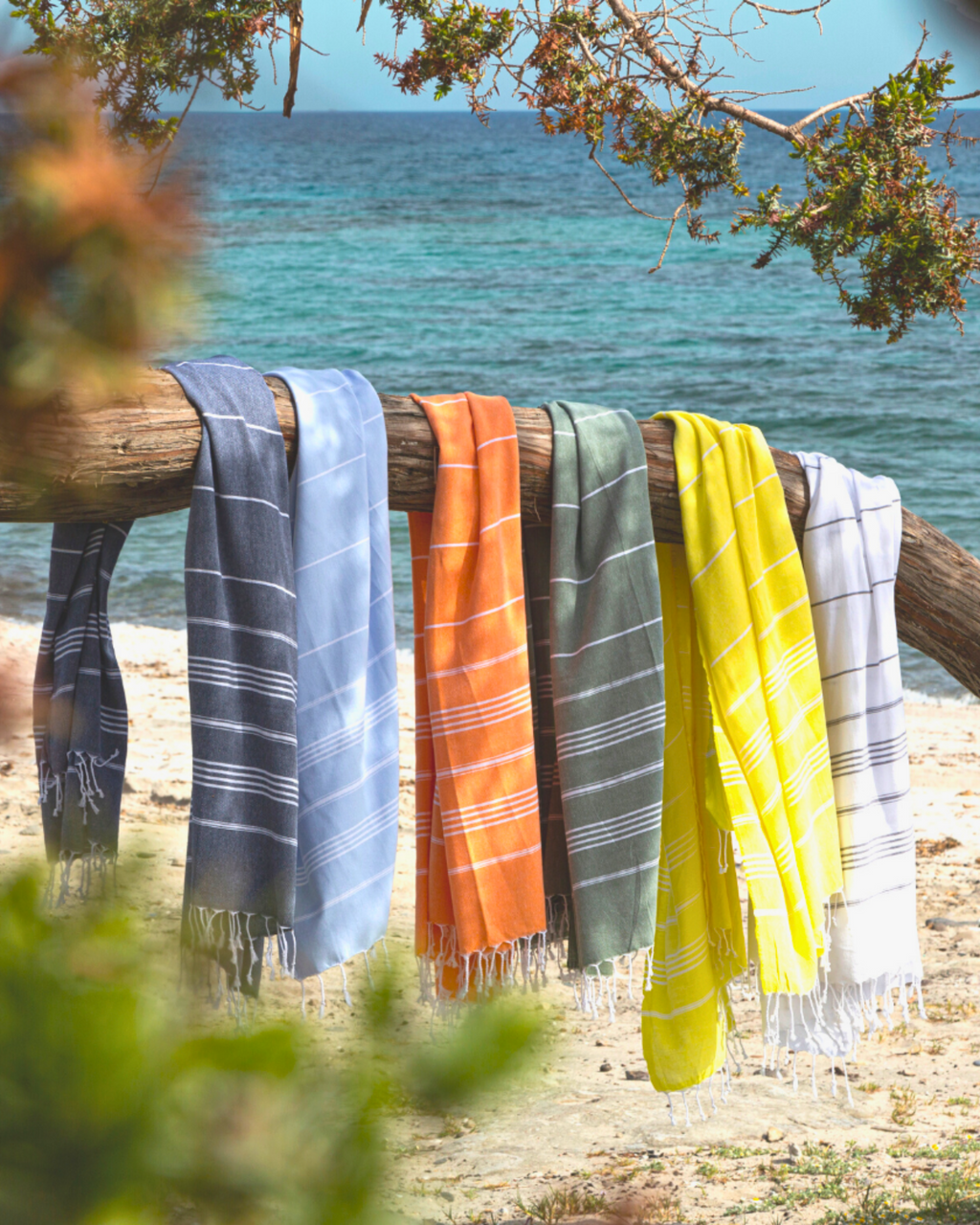 Quick-Dry Cotton Towel – Lightweight Beach & Travel Towel – Light Blue – Ipanema-4