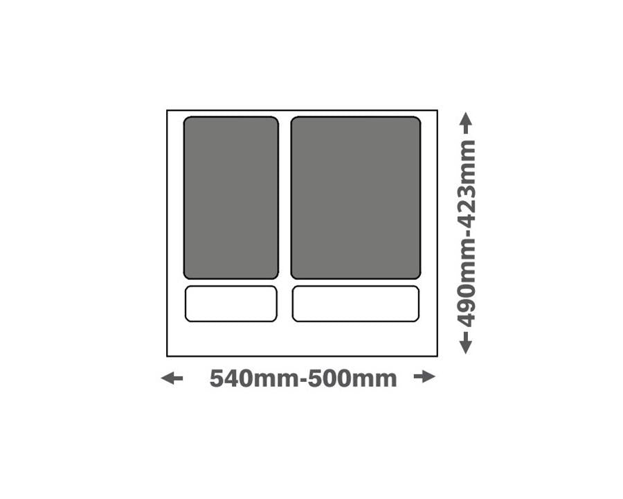 Bin 35L for 600mm Cabinet – Blum Compatible-1