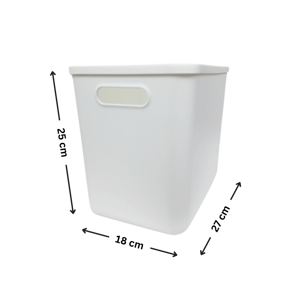 12-Pack White Storage Tubs with Lids