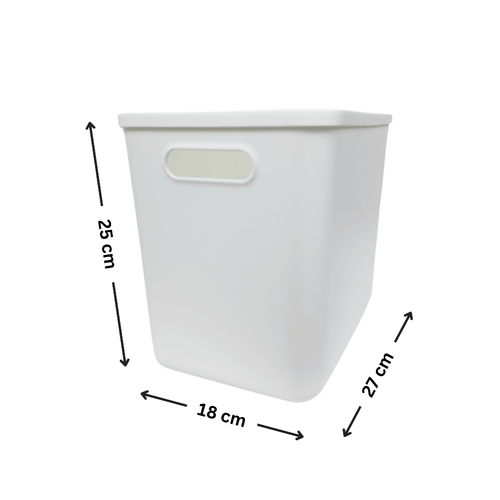 12-Pack White Storage Tubs with Lids