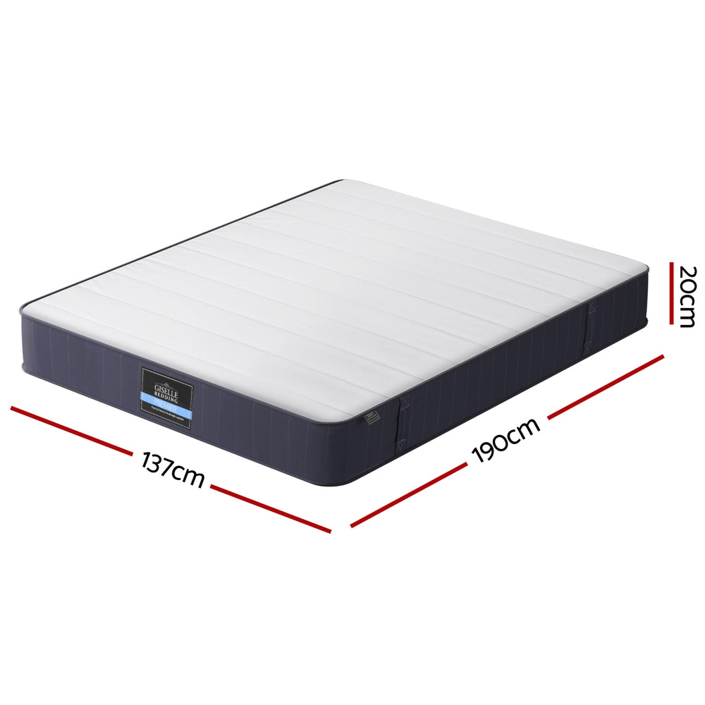 20cm Giselle Mattress Double Bed Pocket Spring Mattresses-1