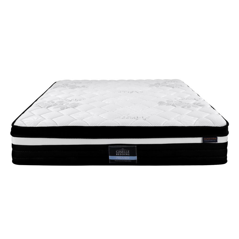 NNEDSZ King Single Bed Mattress Size Extra Firm 7 Zone Pocket Spring Foam 28cm