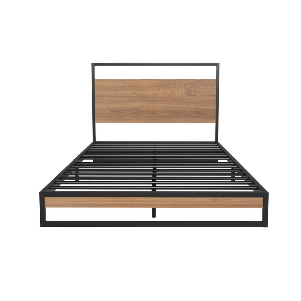 Artiss  Metal Bed Frame King Single Size Beds Platform with Mattress-2